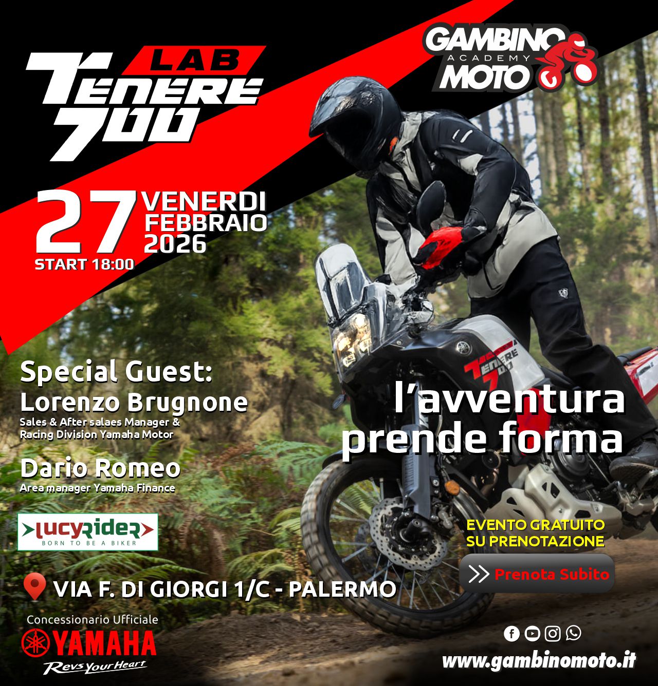 Venerd&igrave; 27 Febbraio a Palermo - T&eacute;n&eacute;r&eacute; Lab: Pillole di storia e avventura