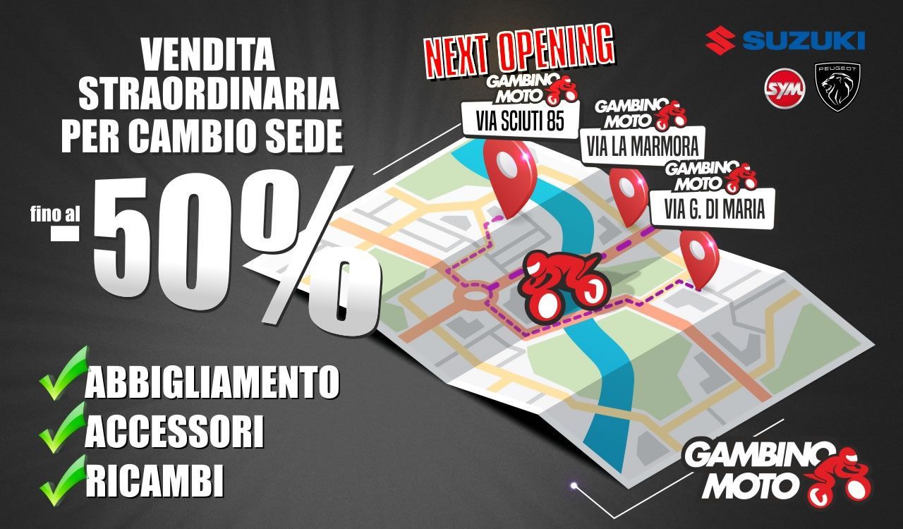 Gambino Moto cambia e diventa sede unica!!