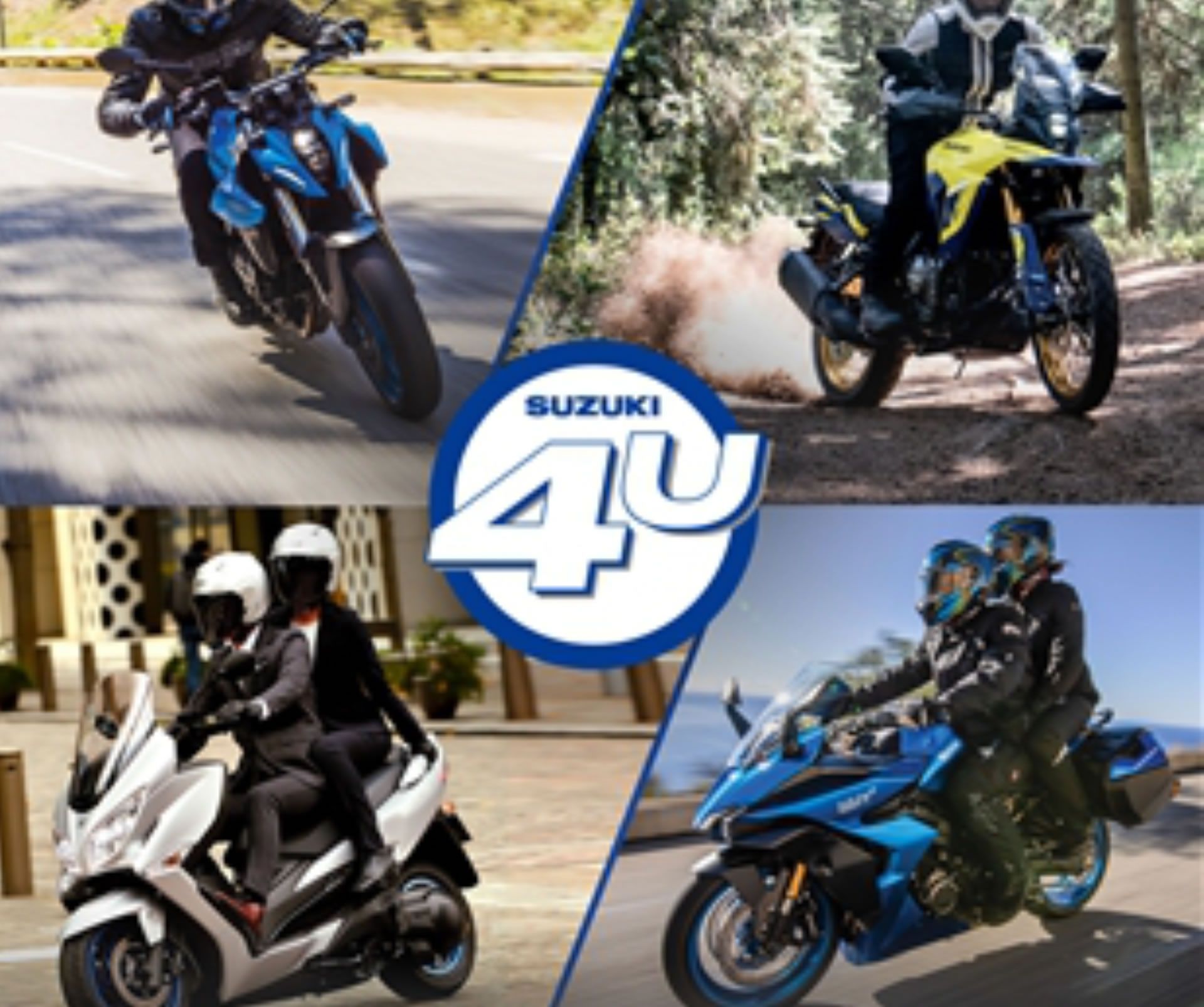 Visualizza la promo Garanzia Suzuki 4U - Fino a 4 anni sulle cilindrate superiori a 300 cc