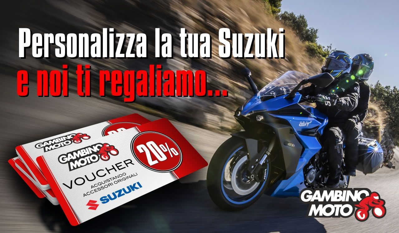 Visualizza la promozione Personalizza la tua suzuki